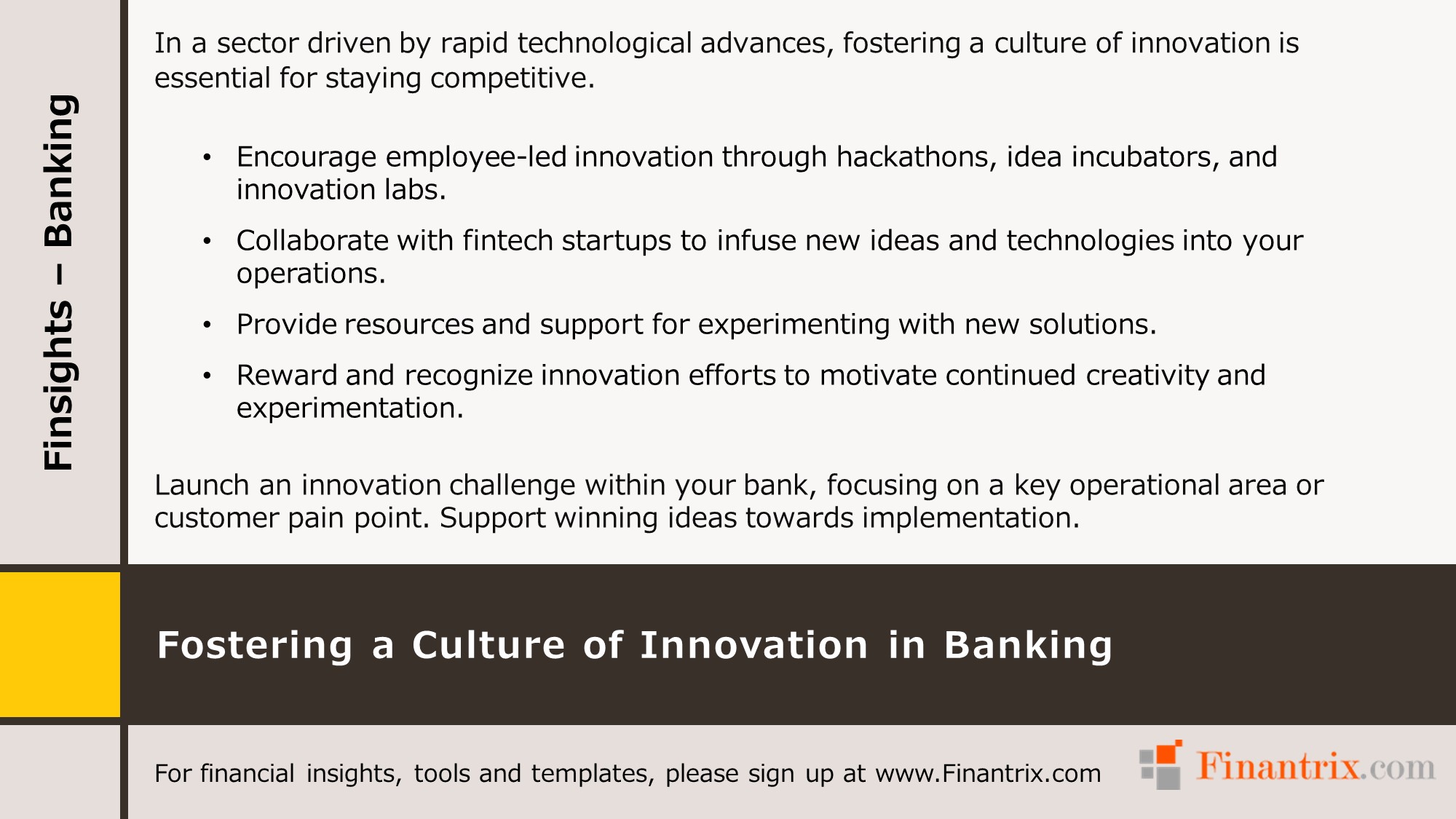 Fostering a Culture of Innovation in Banking