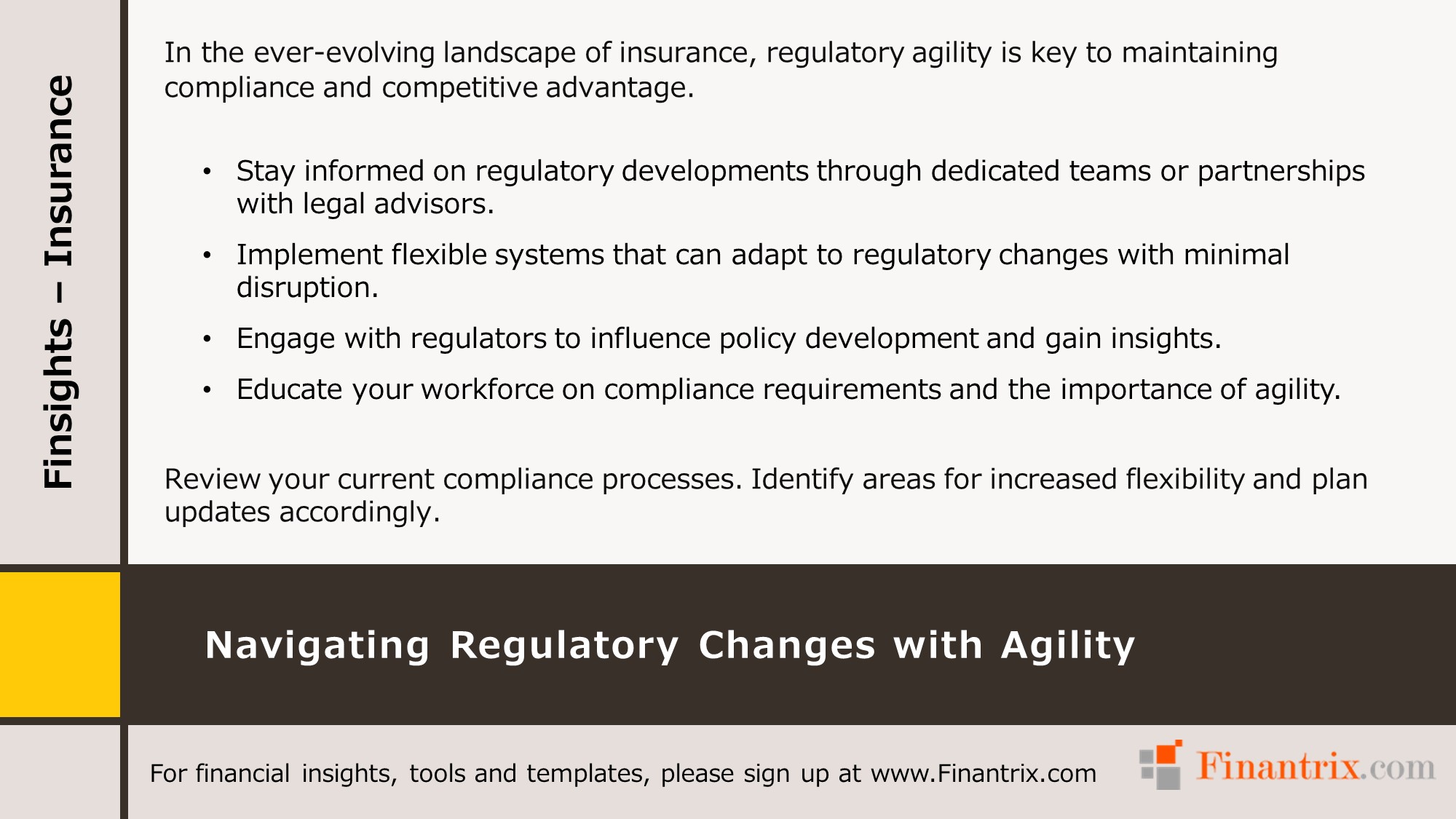 Navigating Regulatory Changes with Agility