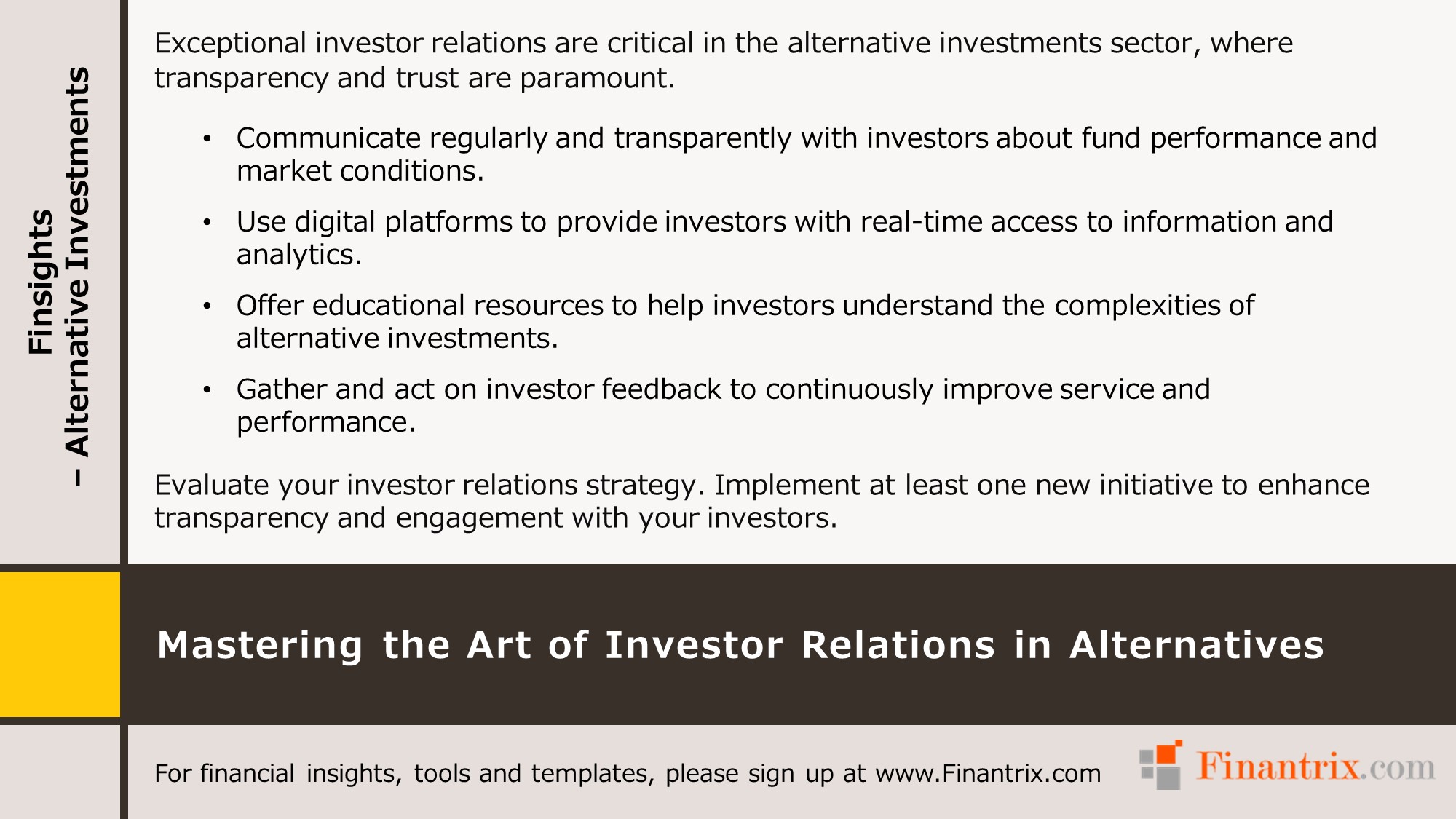 Mastering the Art of Investor Relations in Alternatives