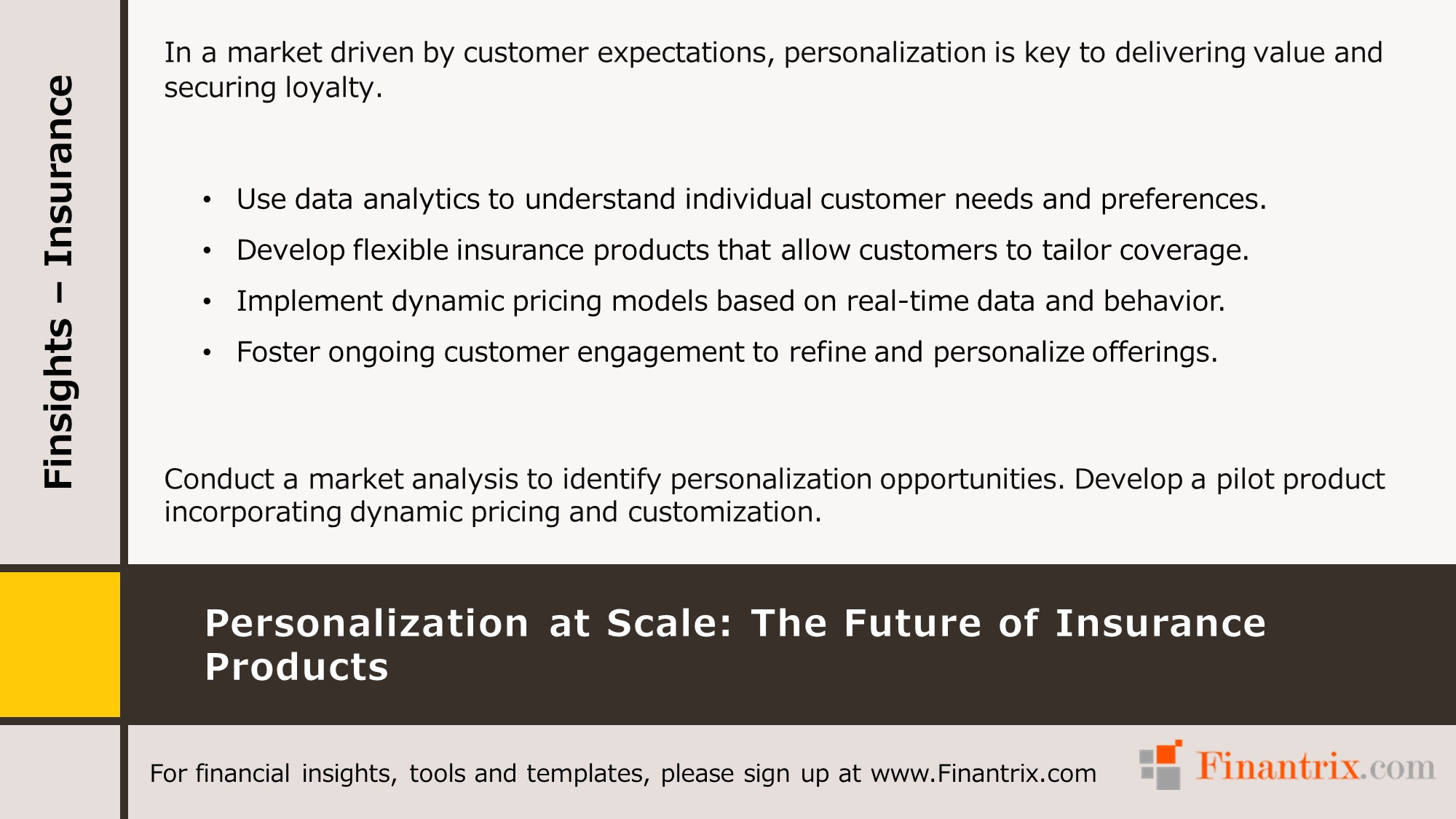 Personalization at Scale The Future of Insurance Products