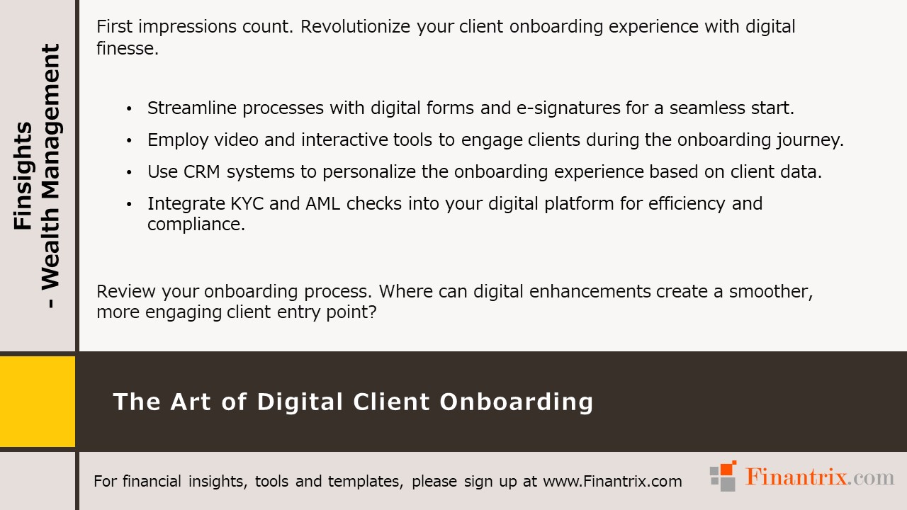 The Art of Digital Client Onboarding