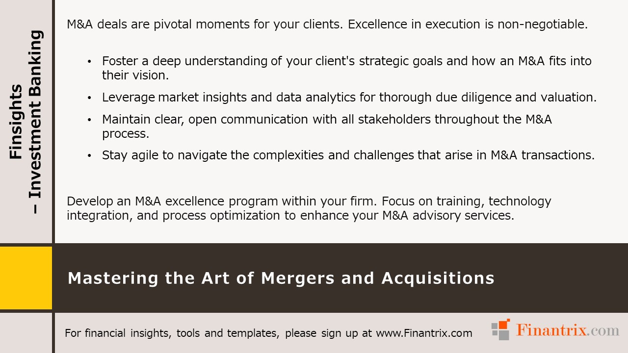 Mastering the Art of Mergers and Acquisitions