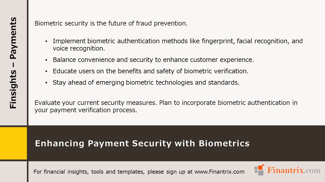 Enhancing Payment Security with Biometrics