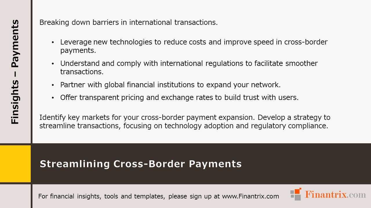 Streamlining Cross-Border Payments